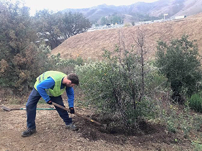 Tyler gained temporary employment and on-the-job training in wildfire prevention through the California Employment Development Department (EDD) National Dislocated Workers Grant (NDWG)