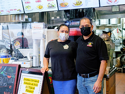 Juan and Neris Gonzalez, owners of the two Tamales House restaurants in San Fernando Valley
