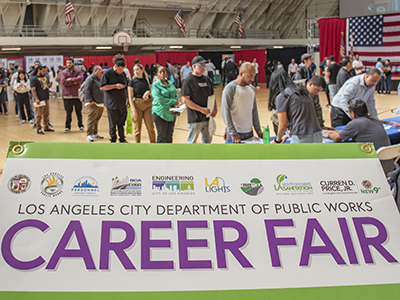 The City of Los Angeles Public Works department hosted a successful Career Fair on November 2, 2023, specifically targeting job seekers looking for pathways to City employment