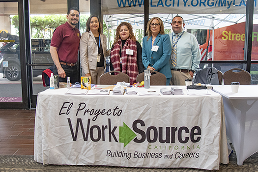 WSC operator El Proyecto del Barrio connected with job seekers at the City of Los Angeles Public Works Career Fair in January 2024