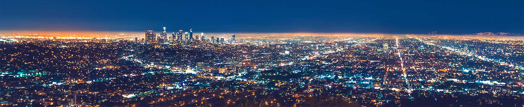 downtown L.A. night skyline