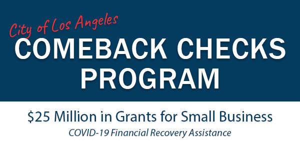 L.A. City small business Comeback Checks grant program