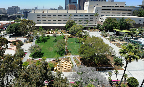 Los Angeles Grand Park redesigned as a multifunctional green space by Rios Clementi Hale Studios