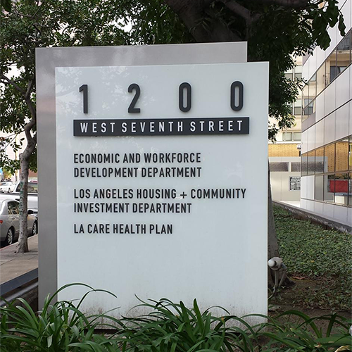 EWDD Address - Garland Building Street Address Sign