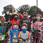 the East Side Riders Bike Club (ESRBC) youth members