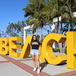 Lucero, a new graduate student at CSU Long Beach