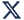 X logo (previously Twitter)